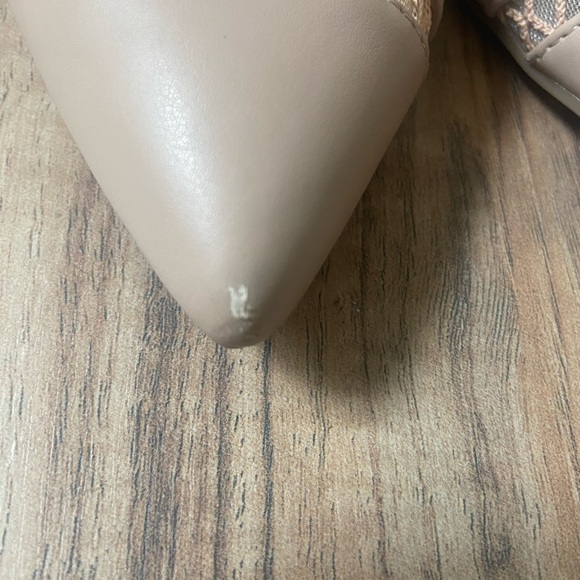 Taupe Marc Fisher Leather Pumps - Picture 3 of 5